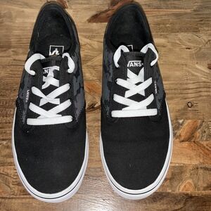 Vans Atwood Low Skate‎ Shoes Black Grey Camo Youth US Size 5